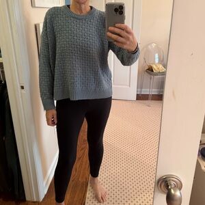 Madewell Textured Blue Crew Neck Sweater - excellent condition.
